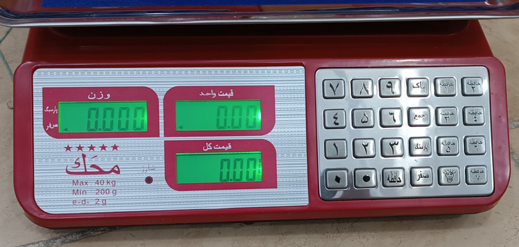 ترازو 40کیلویی محک دکمه استیل مدل YZ423H با 12ماه گارنتی