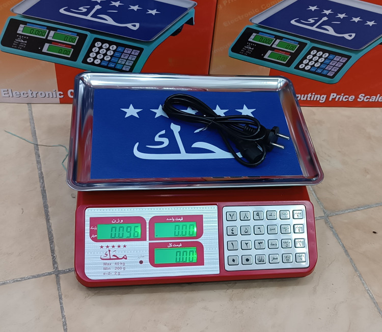 ترازو 40کیلویی محک دکمه استیل مدل YZ423H با 12ماه گارنتی