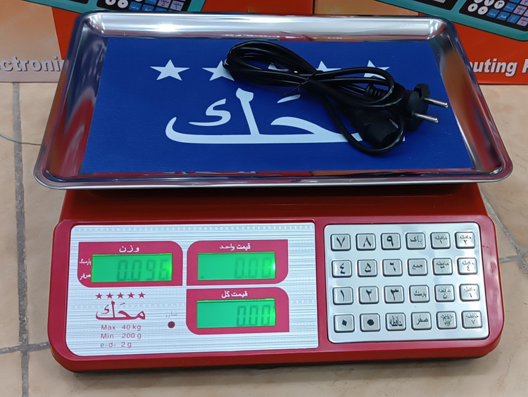 ترازو 40کیلویی محک دکمه استیل مدل YZ423H با 12ماه گارنتی