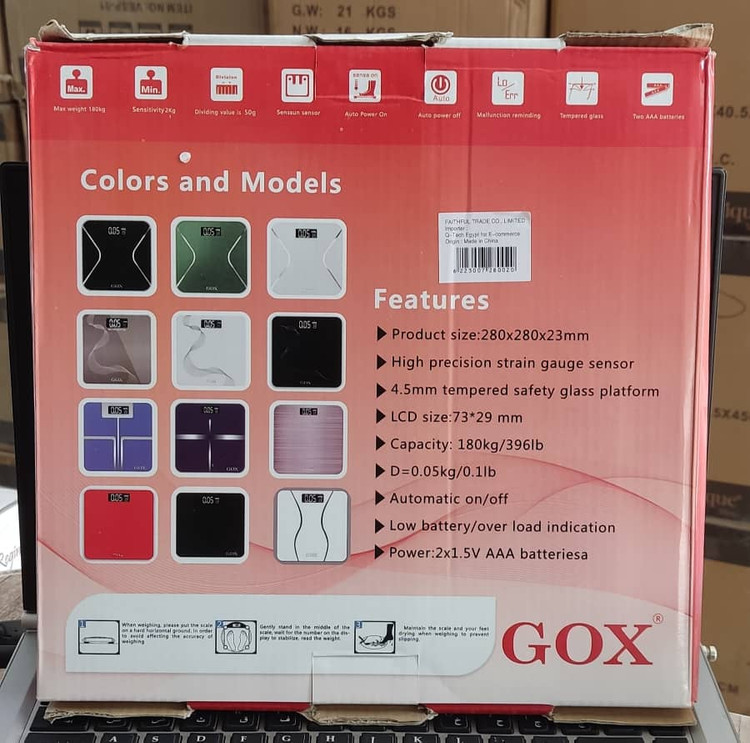ترازو وزن کشی دیجیتالی برند GOX همراه دما سنج مدل G_180 با 12ماه گارنتی