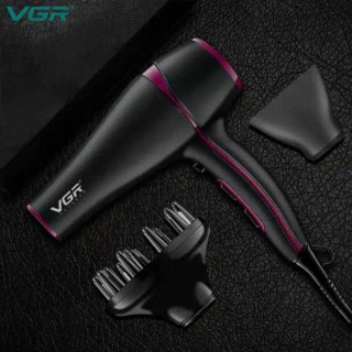 سشوار حرفه ای وی جی آر مدل V-402 با سری دیسپانسر و باد سرد با 12ماه گارنتی