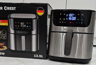 سرخ کن بدون روغن سیلور کرست 13.5 لیتر دو المنت سه شاخ اروپا حک شده مدلMZ-DA2X -3806